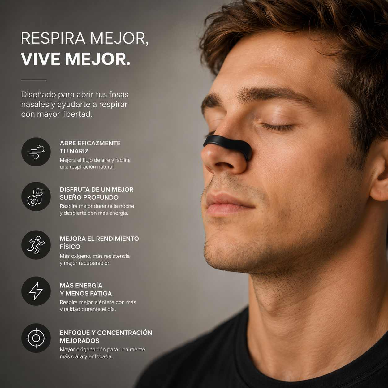 ForceLab™ V2 Tiras nasales magnéticas