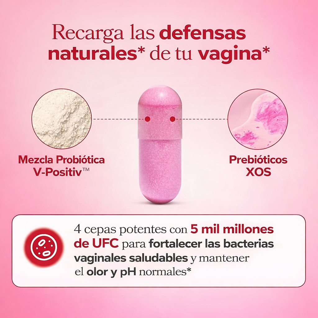 Probióticos vaginales para el cuidado íntimo femenino™